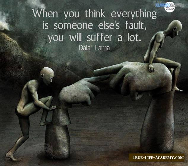 Blame and Forgiveness cannot occupy the same space.