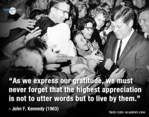 JFK Gratitude